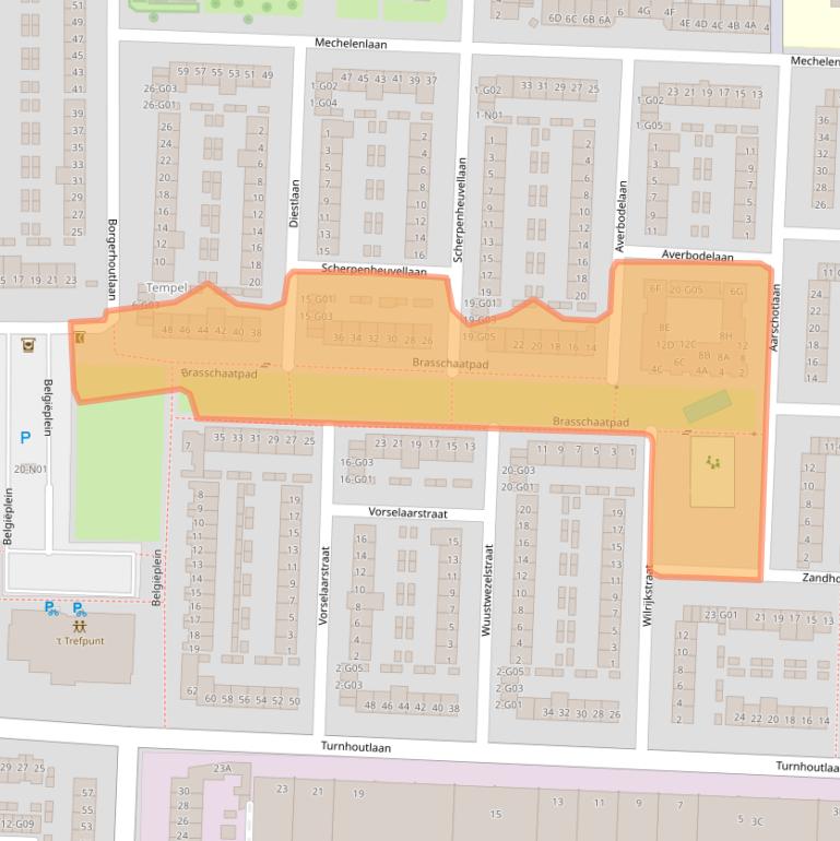 Kaart van postcodegebied 5628TR.