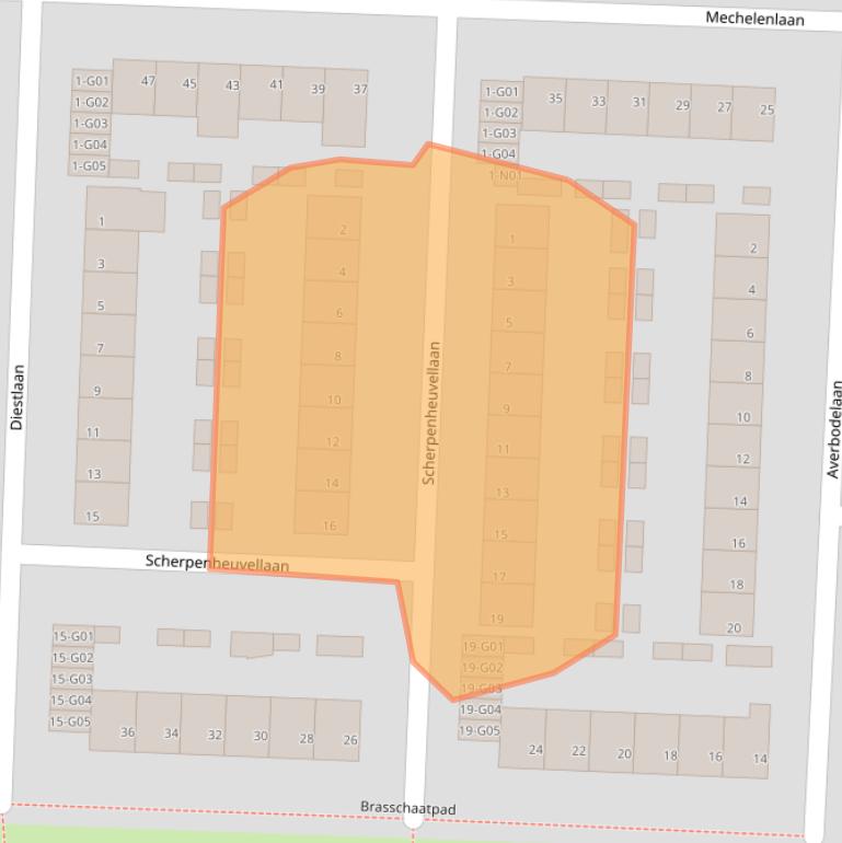 Kaart van postcodegebied 5628TT.