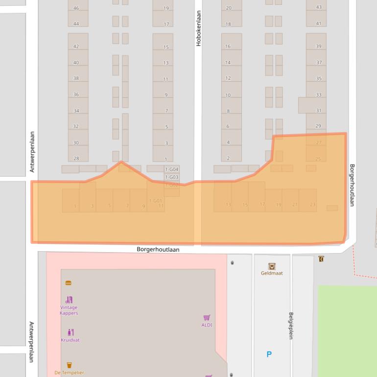 Kaart van postcodegebied 5628TW.