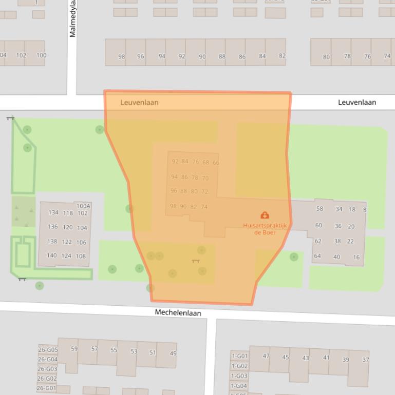 Kaart van postcodegebied 5628VH.