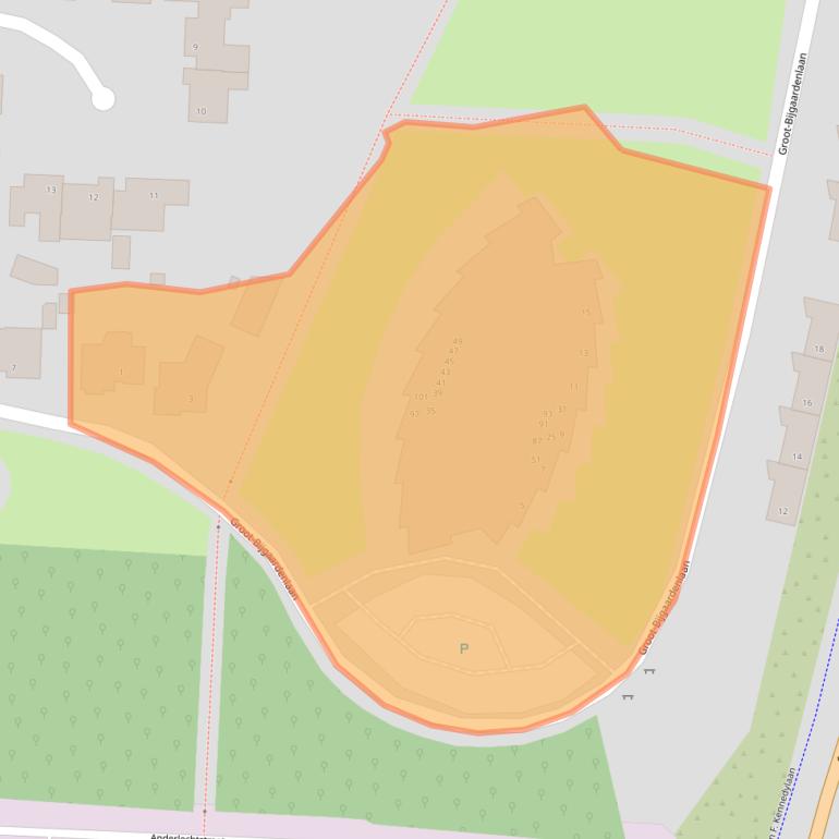 Kaart van postcodegebied 5628VT.