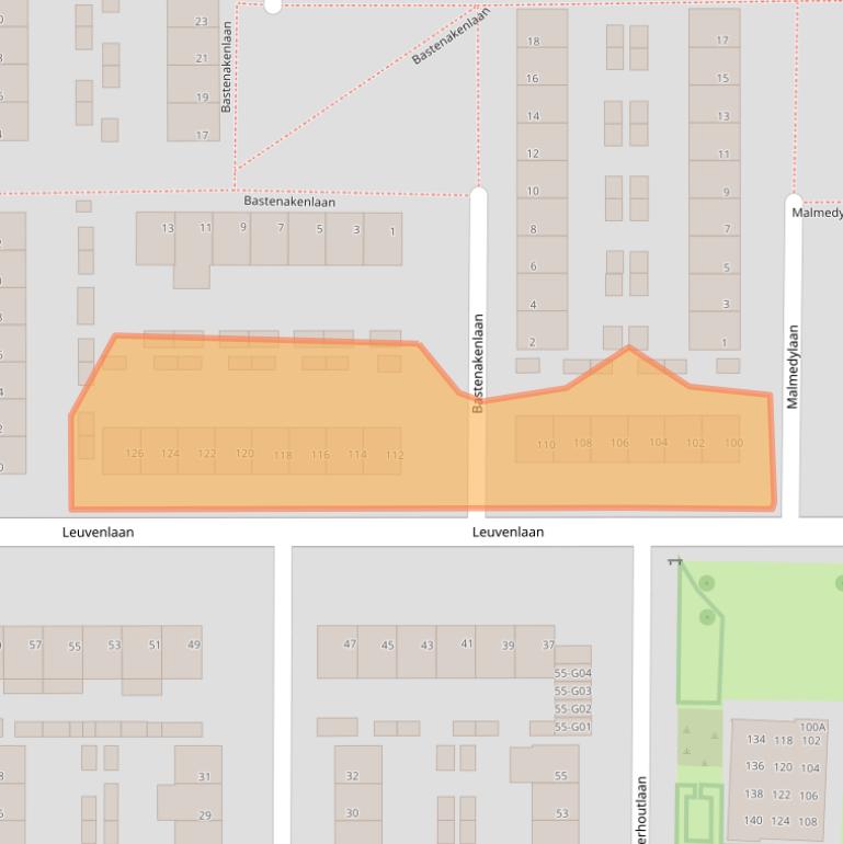 Kaart van postcodegebied 5628WJ.