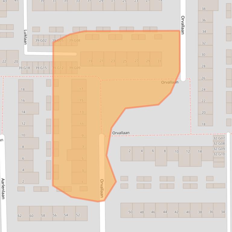 Kaart van postcodegebied 5628WR.