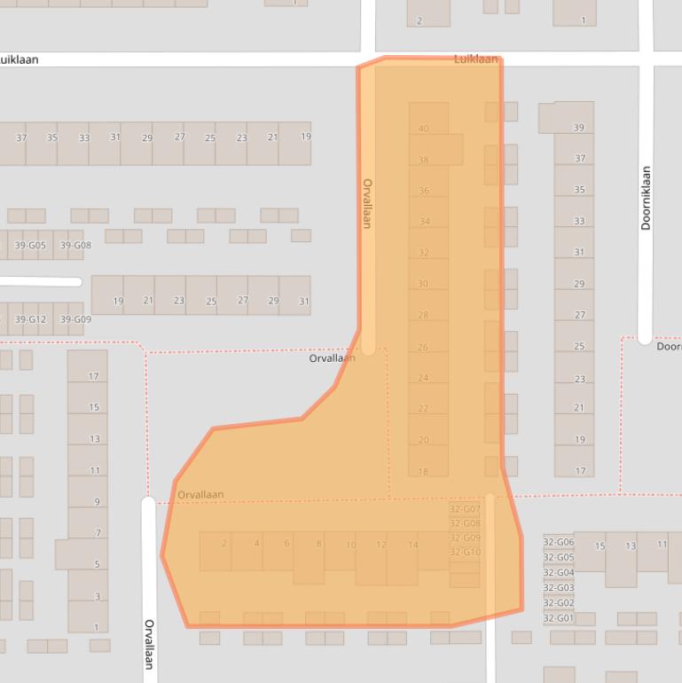 Kaart van postcodegebied 5628WS.