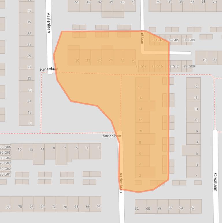 Kaart van postcodegebied 5628WV.