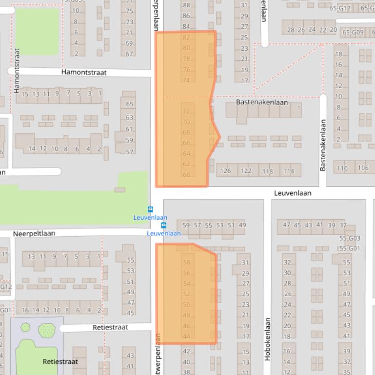 Kaart van postcodegebied 5628XG.