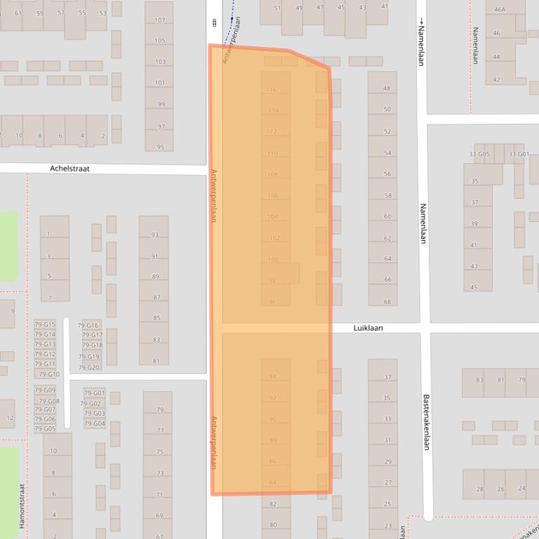 Kaart van postcodegebied 5628XH.