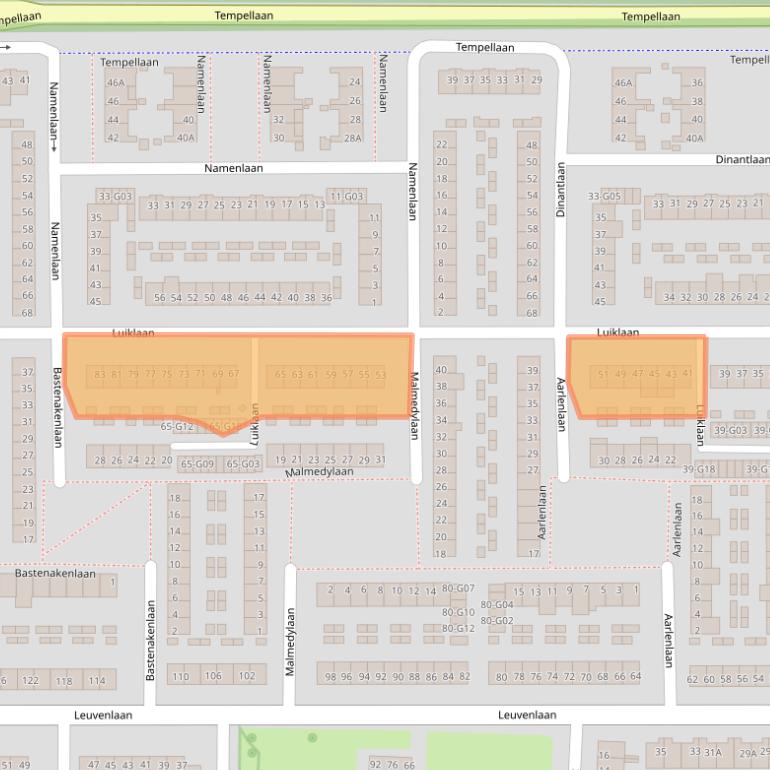 Kaart van postcodegebied 5628ZB.