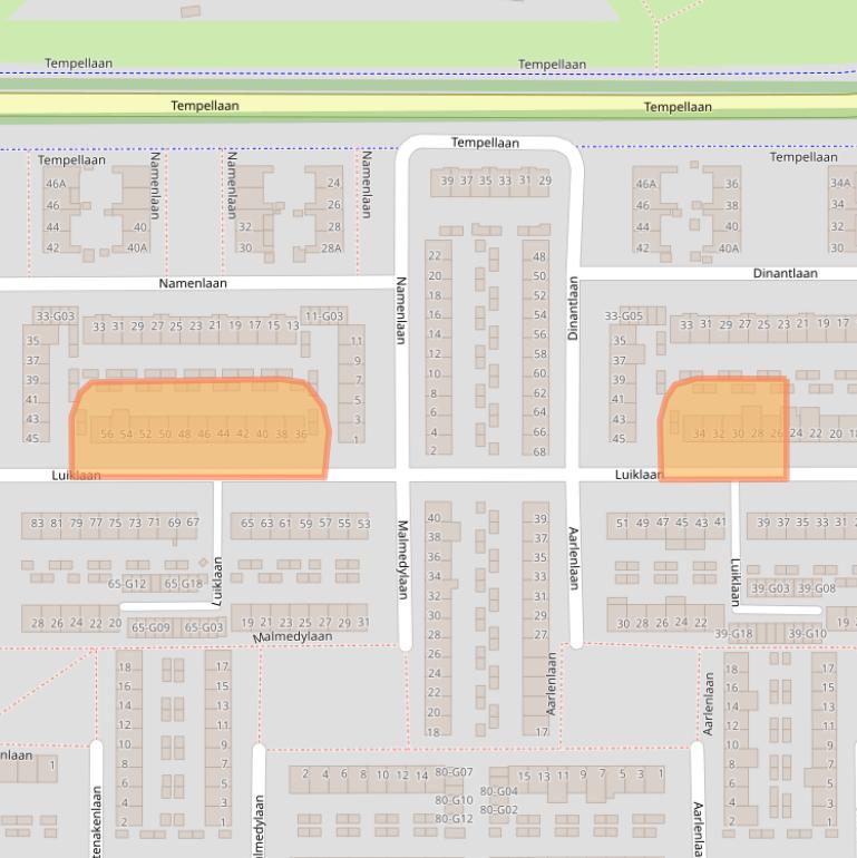 Kaart van postcodegebied 5628ZD.