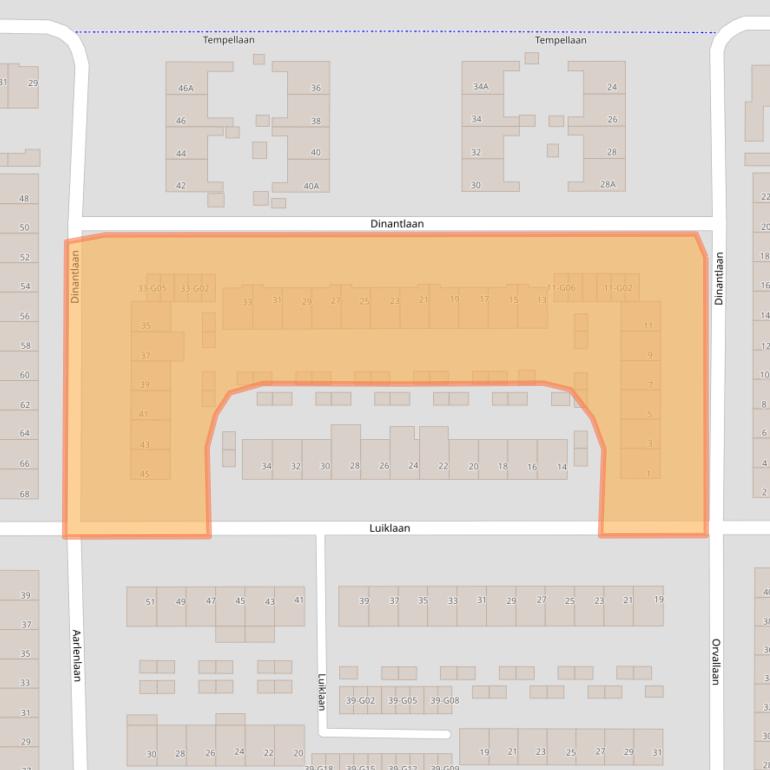 Kaart van postcodegebied 5628ZH.