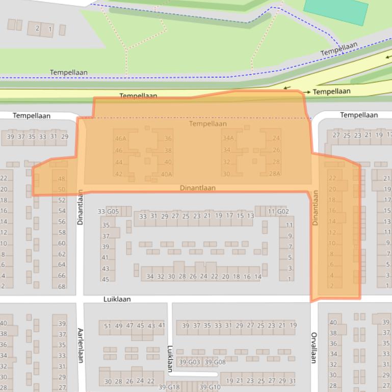 Kaart van postcodegebied 5628ZJ.