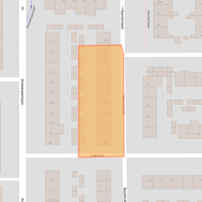 Kaart van postcodegebied 5628ZN.