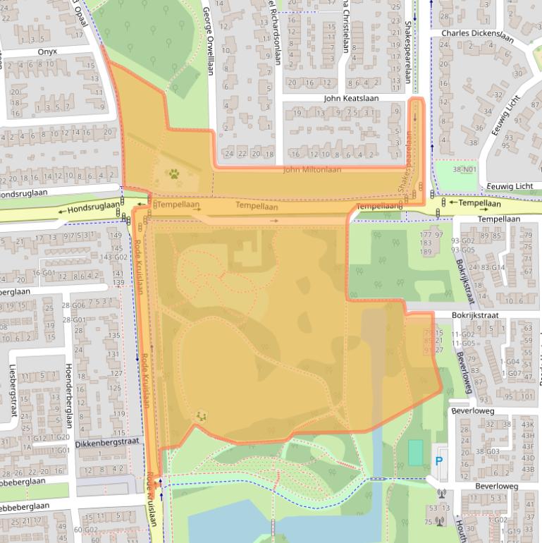 Kaart van postcodegebied 5628ZW.