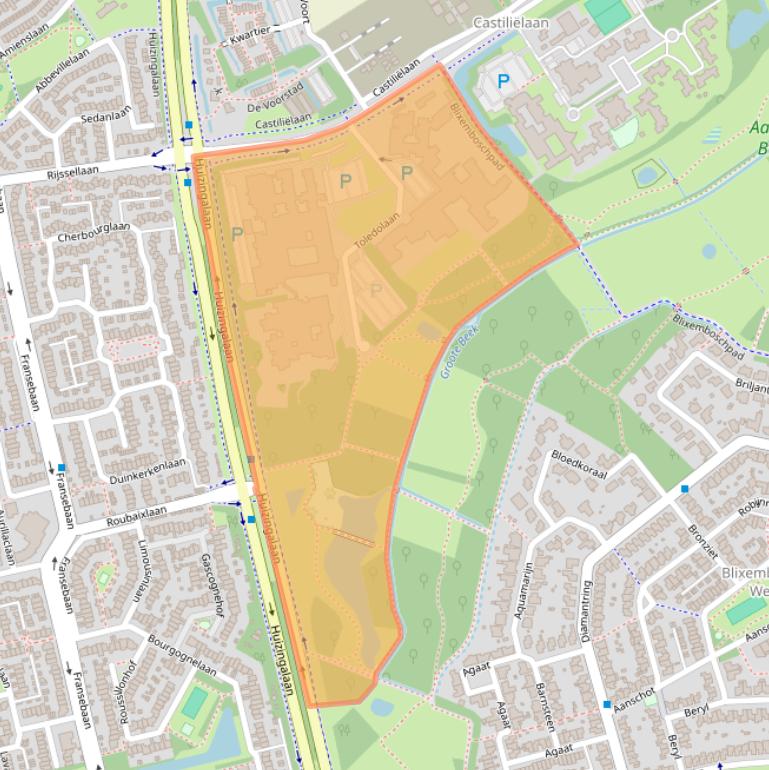 Kaart van postcodegebied 5629CC.