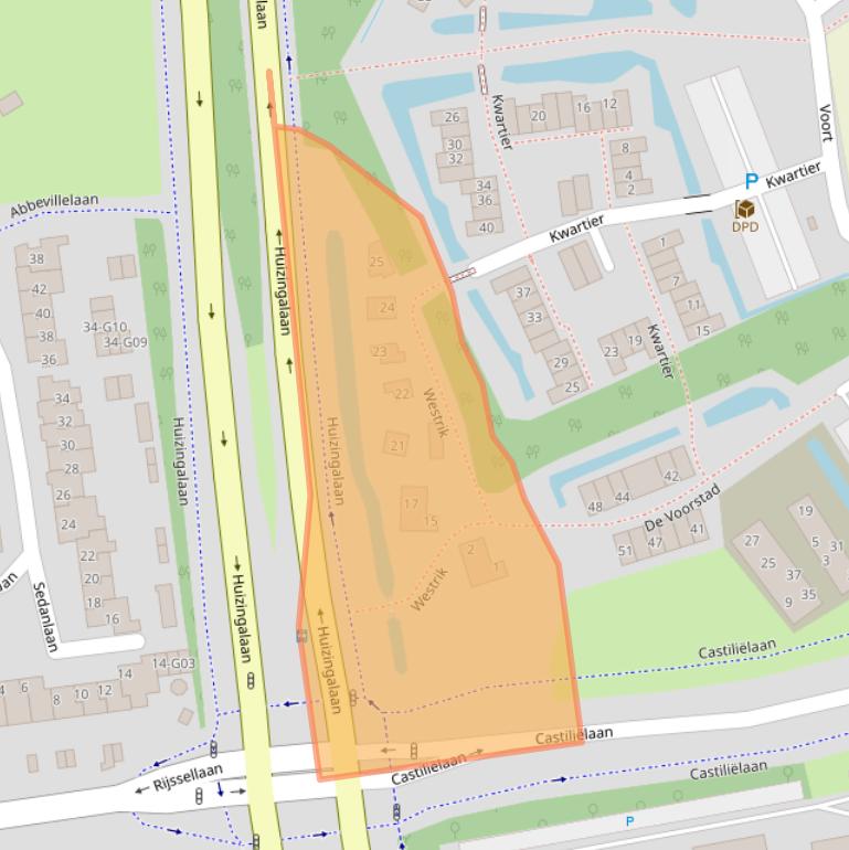 Kaart van postcodegebied 5629CE.