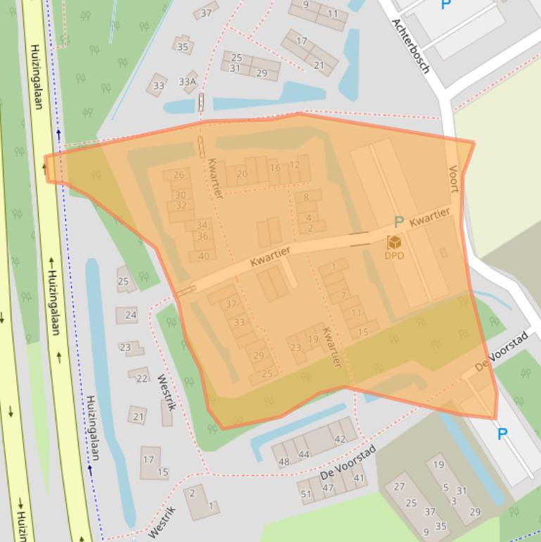 Kaart van postcodegebied 5629CJ.