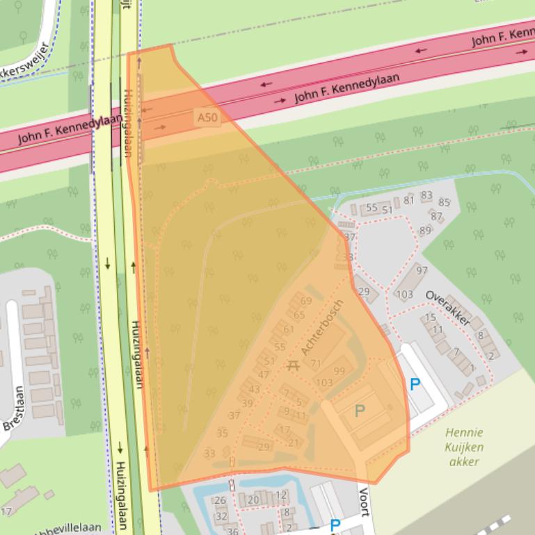 Kaart van postcodegebied 5629CK.