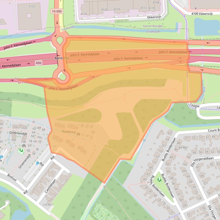 Kaart van postcodegebied 5629CZ.
