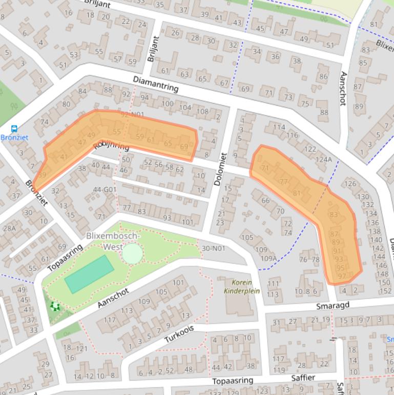 Kaart van postcodegebied 5629GJ.