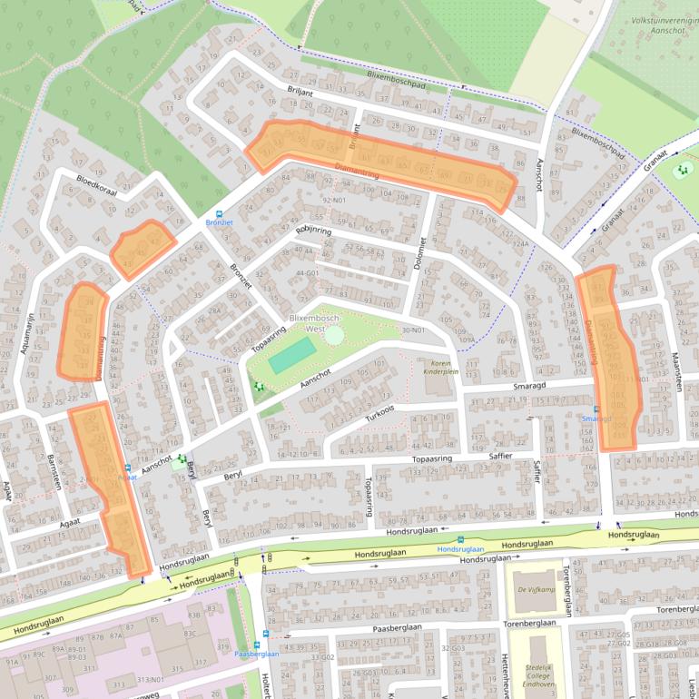 Kaart van postcodegebied 5629GP.