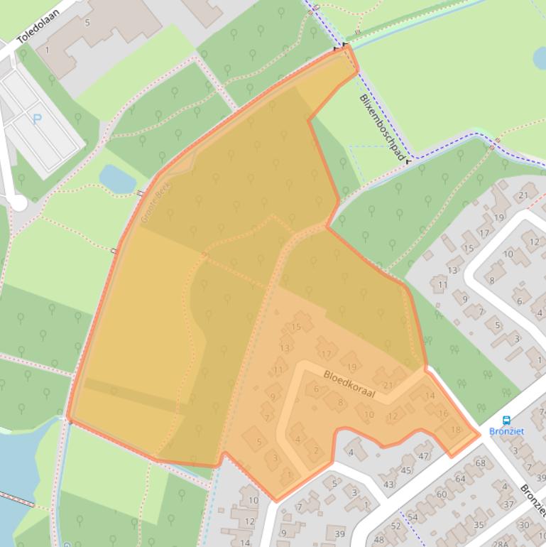 Kaart van postcodegebied 5629HD.