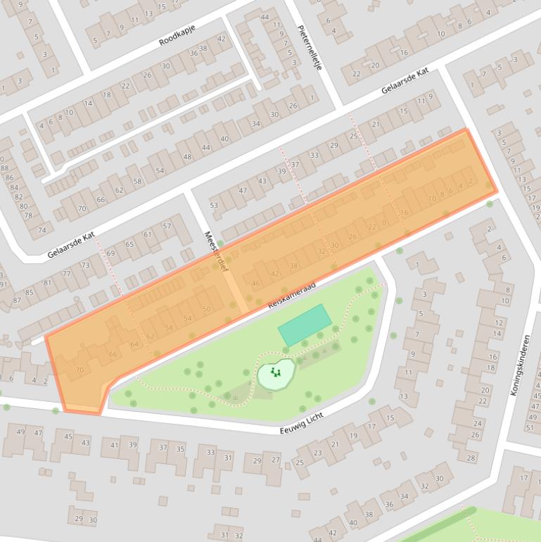 Kaart van postcodegebied 5629KD.