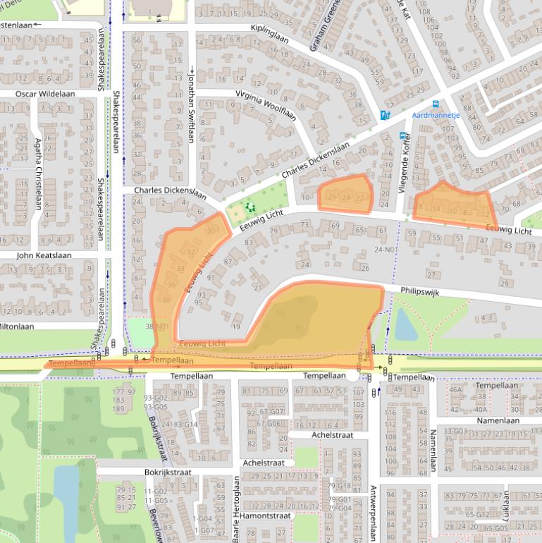 Kaart van postcodegebied 5629KP.