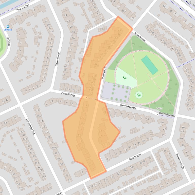 Kaart van postcodegebied 5629KR.