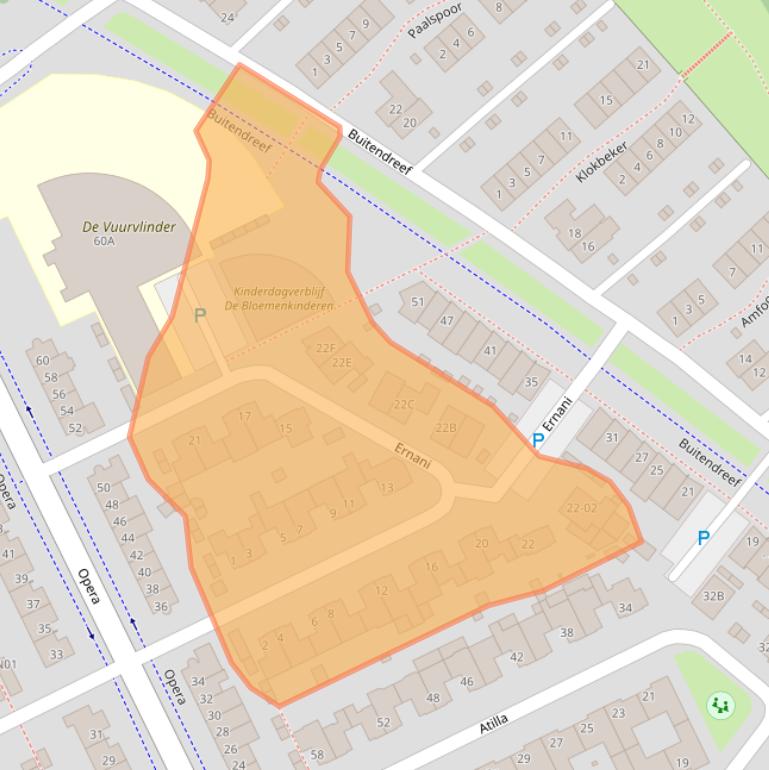 Kaart van postcodegebied 5629NB.