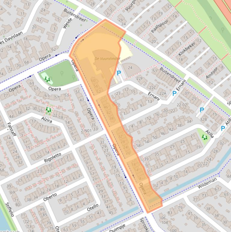 Kaart van postcodegebied 5629NC.