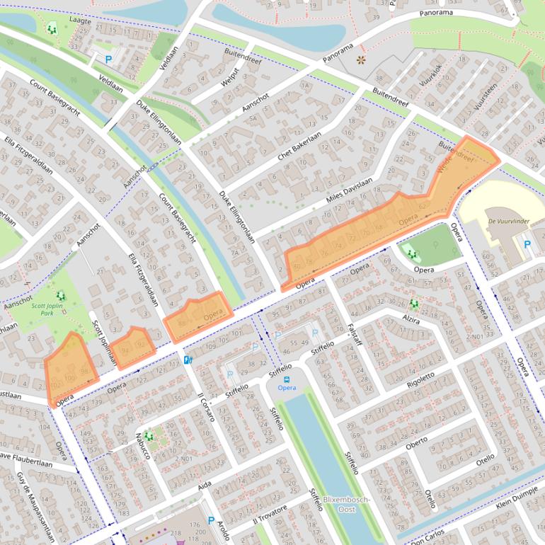 Kaart van postcodegebied 5629NX.