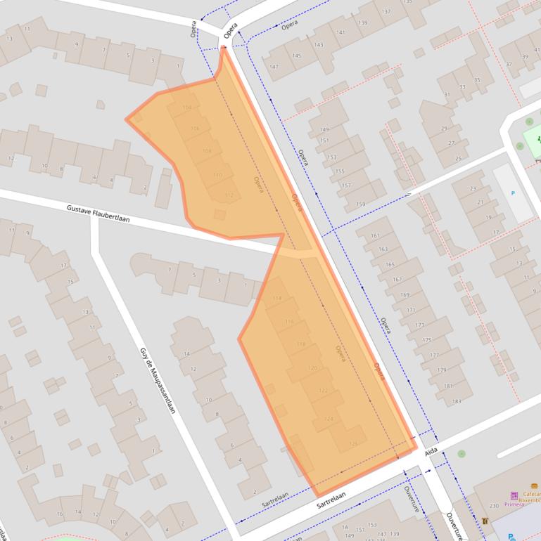 Kaart van postcodegebied 5629NZ.