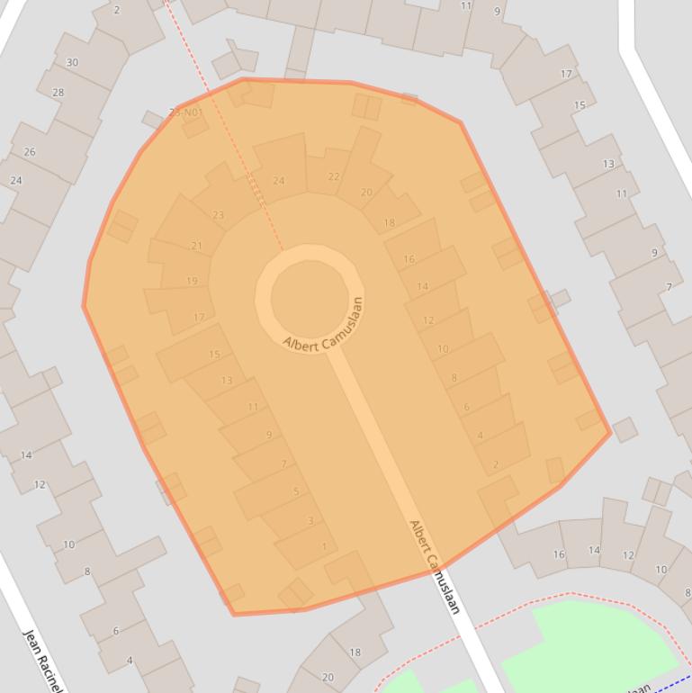 Kaart van postcodegebied 5629PB.