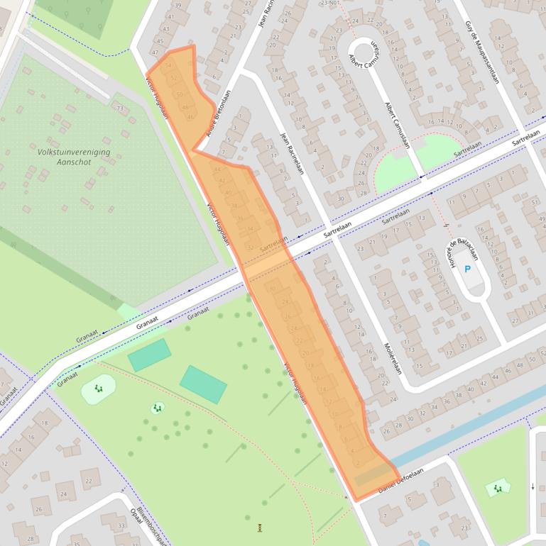 Kaart van postcodegebied 5629PD.