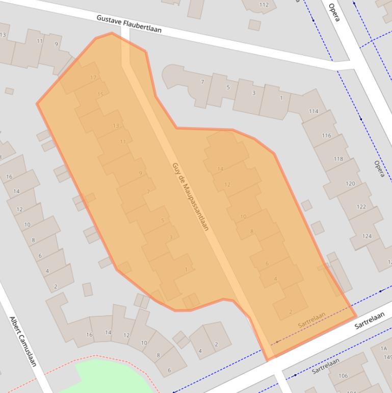 Kaart van postcodegebied 5629PE.