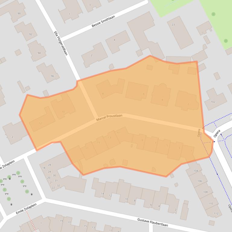 Kaart van postcodegebied 5629PH.