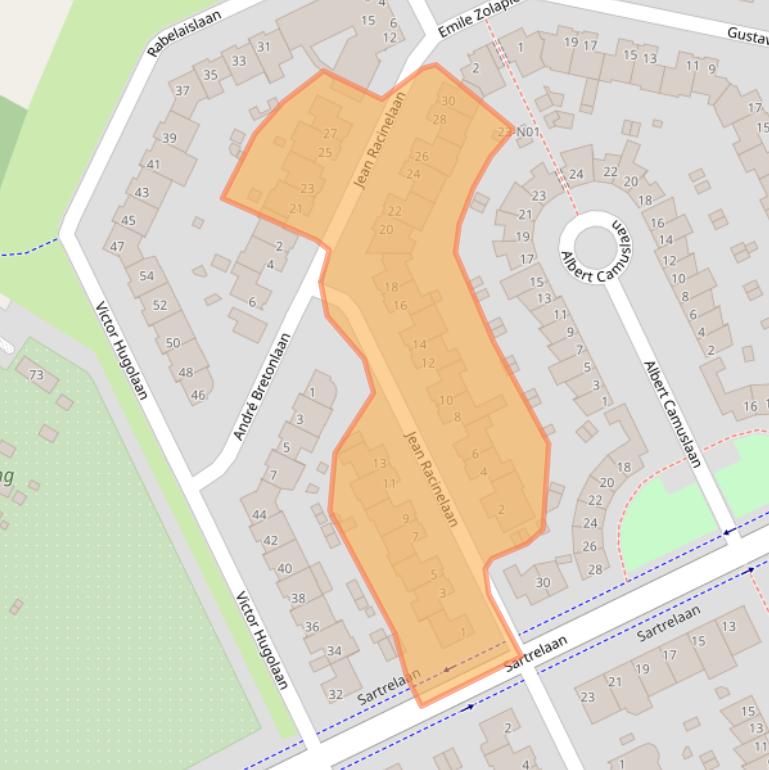 Kaart van postcodegebied 5629PK.