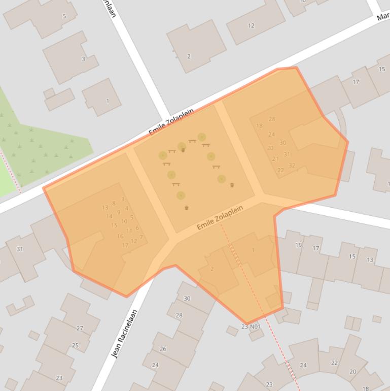 Kaart van postcodegebied 5629PM.