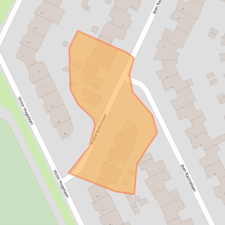 Kaart van postcodegebied 5629PP.