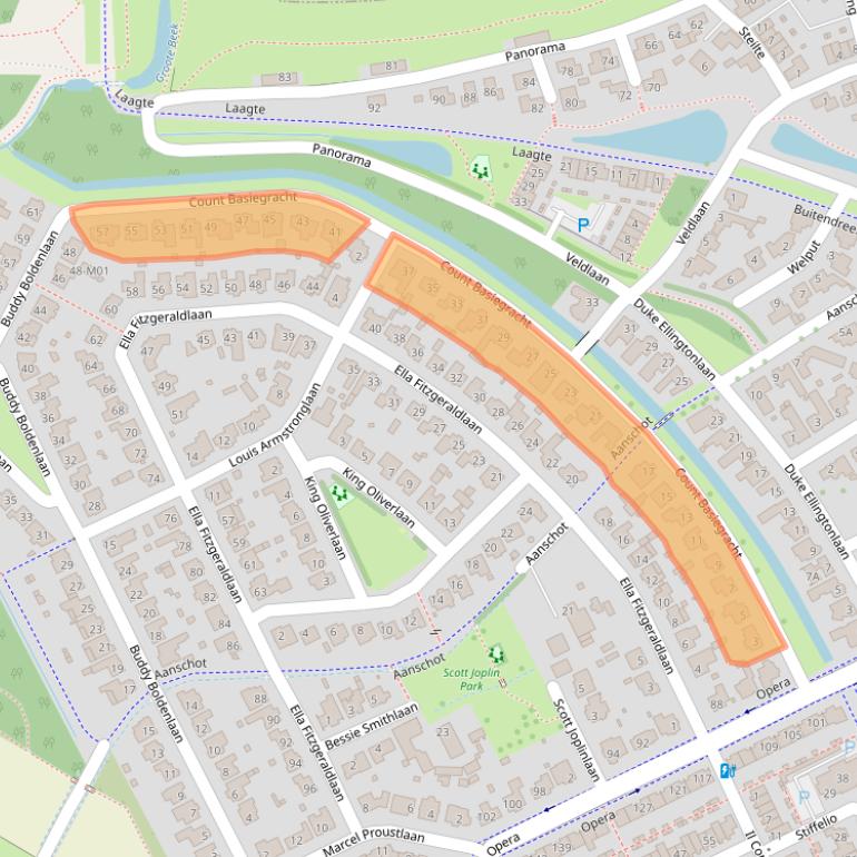 Kaart van postcodegebied 5629RC.