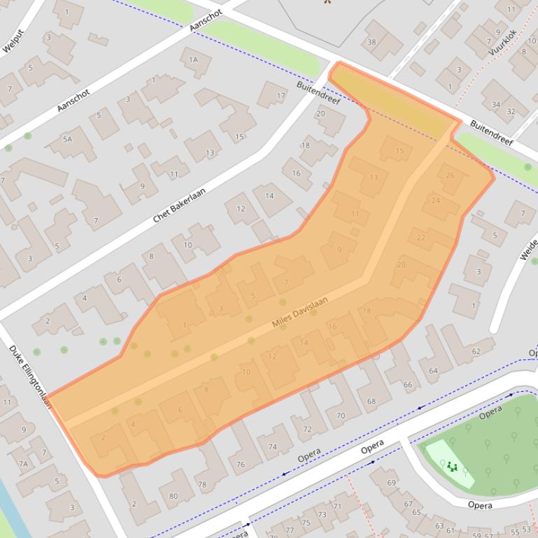 Kaart van postcodegebied 5629RG.