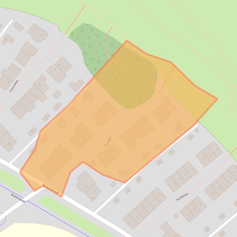 Kaart van postcodegebied 5629TH.