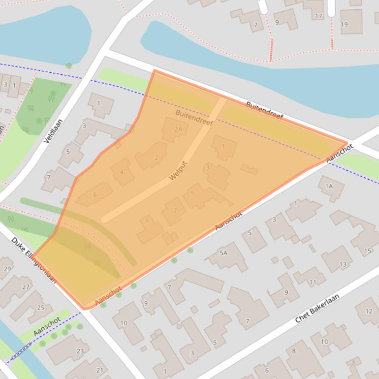 Kaart van postcodegebied 5629TP.