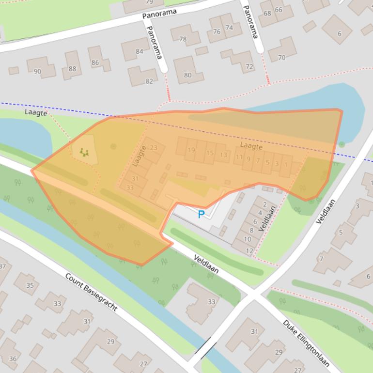 Kaart van postcodegebied 5629TS.