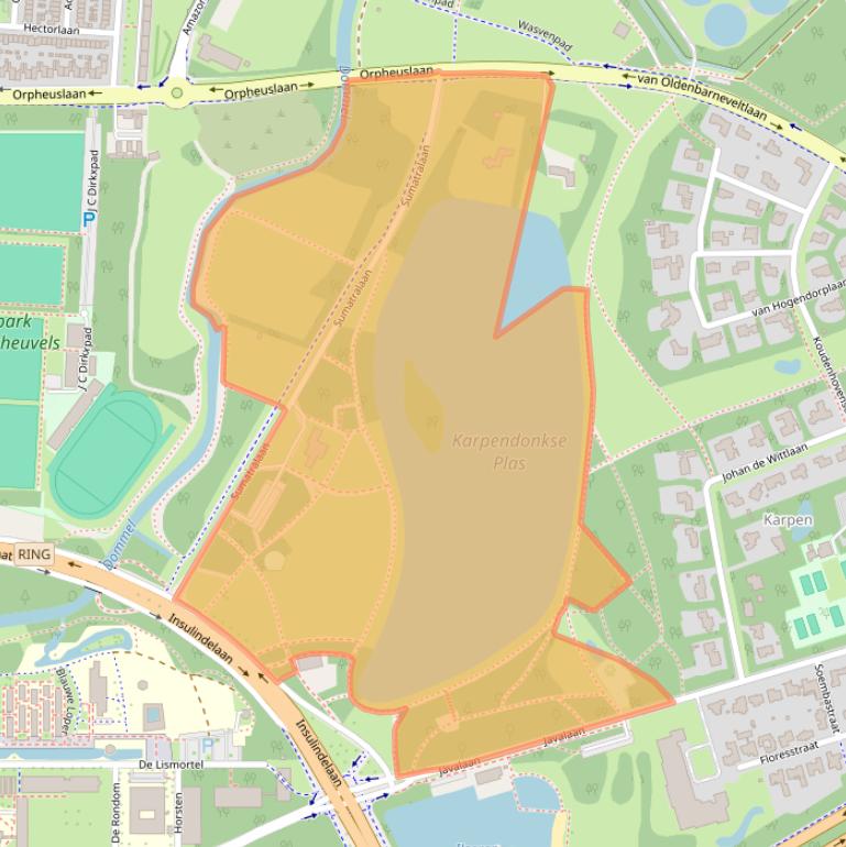 Kaart van postcodegebied 5631AA.