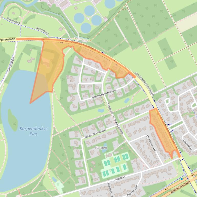 Kaart van postcodegebied 5631AH.
