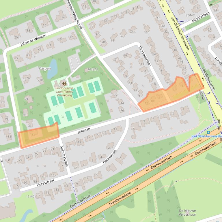 Kaart van postcodegebied 5631AV.