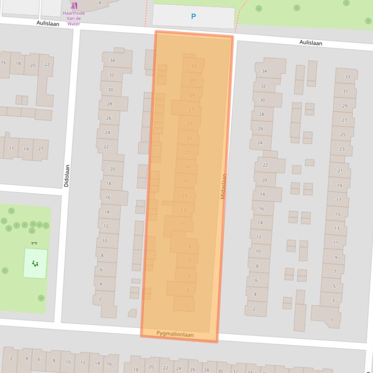 Kaart van postcodegebied 5631BD.