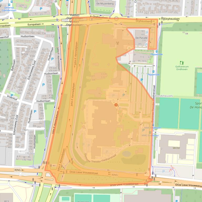 Kaart van postcodegebied 5631BM.