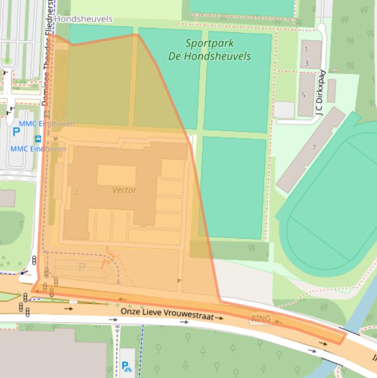 Kaart van postcodegebied 5631BN.